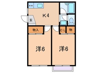 サザンマリーナハイツの物件間取画像